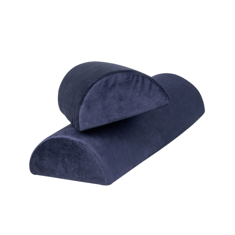 Ergonomic Orthopedic Half Cylinder Footrest Pillow Airplane Leg Support Office Memory Foam Foot Rest pillow Under Desk Cushion