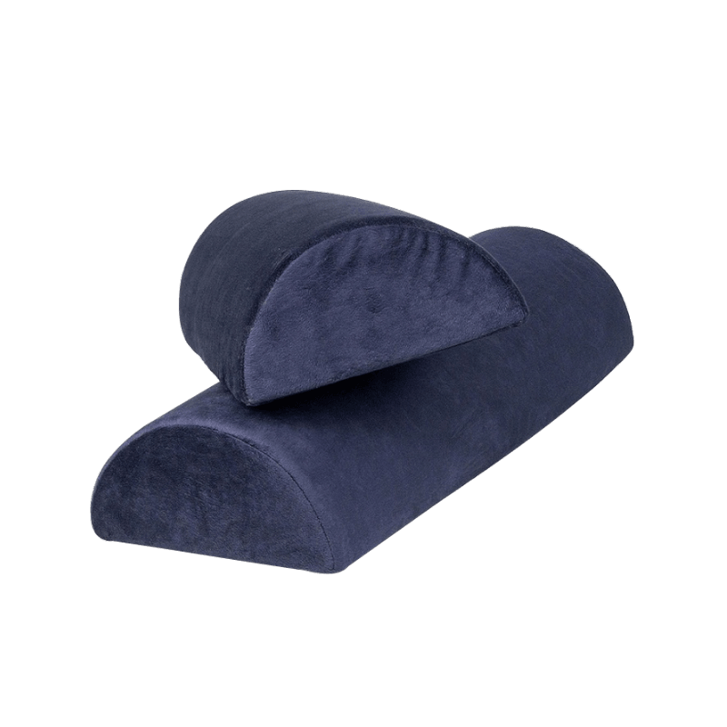 Ergonomic Orthopedic Half Cylinder Footrest Pillow Airplane Leg Support Office Memory Foam Foot Rest pillow Under Desk Cushion