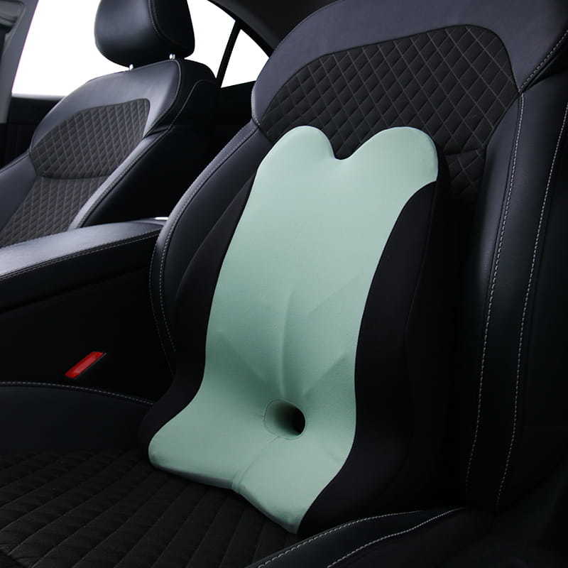 Memory foam filling office car chair lumbar support waist back cushion