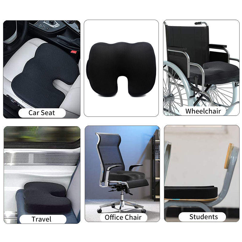Orthopedic Memory Foam Seat Cushion for Car Office Chair Drivers Wheelchair