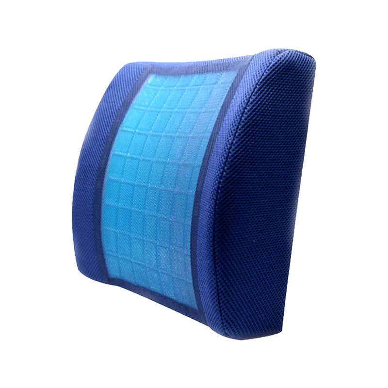 Factory Direct Sale Ergonomic Cooling Gel Memory Foam Office Chair Seat Lumbar Support Back Cushion for Car China Summer Knitted