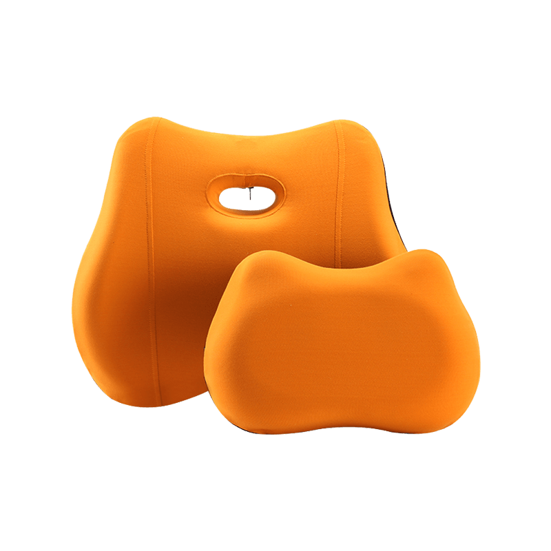 New design china factory memory foam comfortable headrest and lumbar cushion set