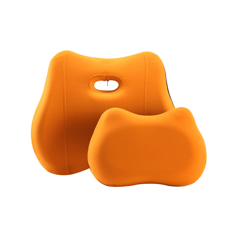New design china factory memory foam comfortable headrest and lumbar cushion set