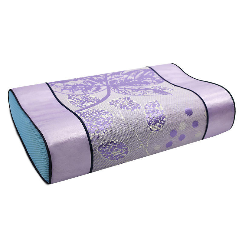 Amazon Hot Sale Chinoiserie Ice silk pillow Case Cover Ergonomic Adjustable decorative Memory Foam neck Pillow for Sleeping