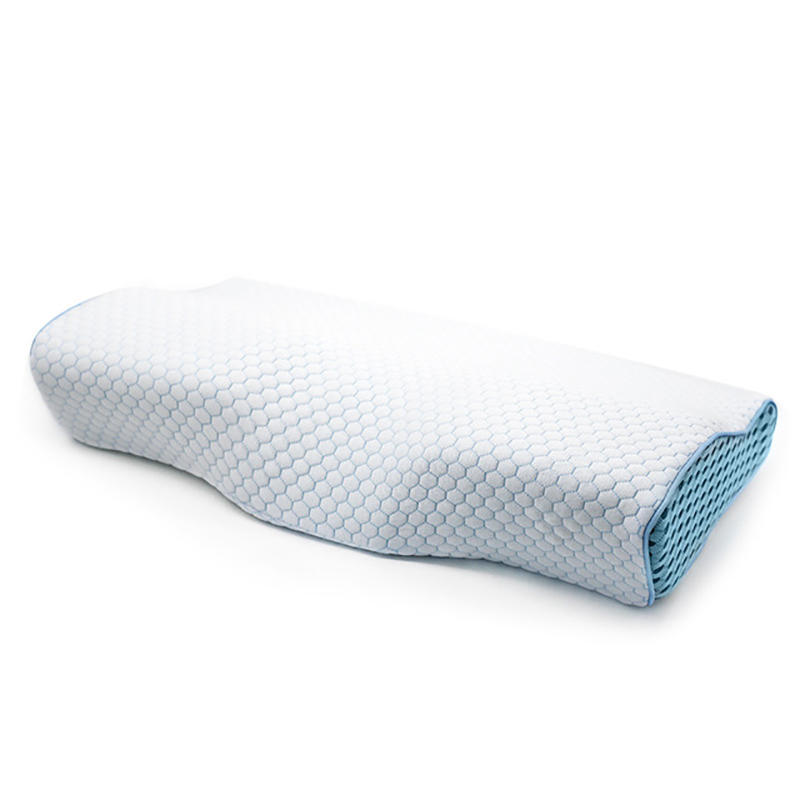 2021 High Quality pillow Inner Cotton fabric Cover Orthopedic Contour Cervical Memory Foam Sleeping Neck Support Pillow