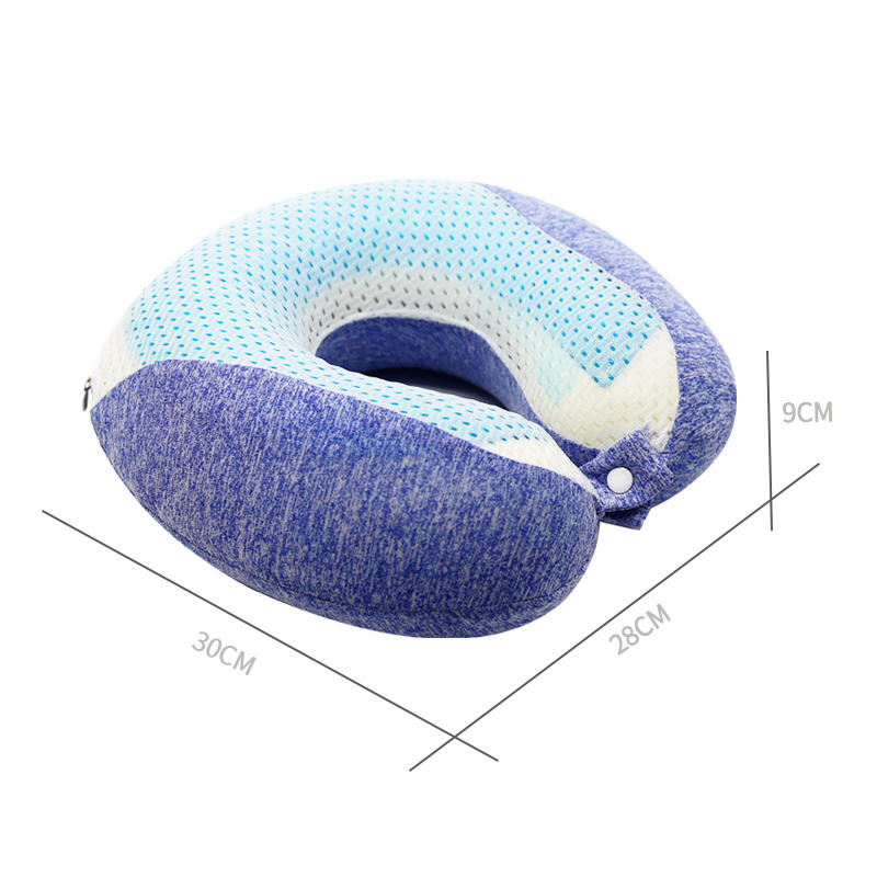 Neck Pillow Memory Foam Pillow with Gel Pad Memory Foam Cooling Gel Neck Travel Pillow Factory Price Customized Summer Adults