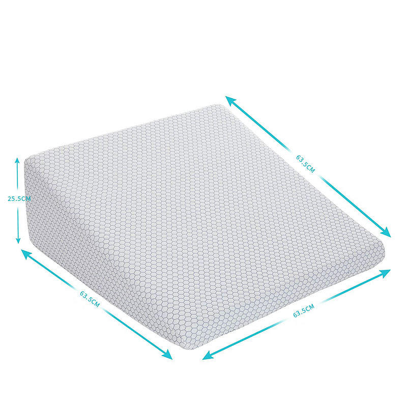 Cross-border Customizable Wedge-shaped Pillow Cool Breathable Cushion Single Foot Rest cushion 3D Gel Memory Cotton Triangle Wedge-shaped Pillow