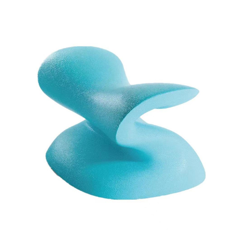 New self-skinning S-shaped neck support massage pillow PU foam relax cervical spine sleep traction pillow