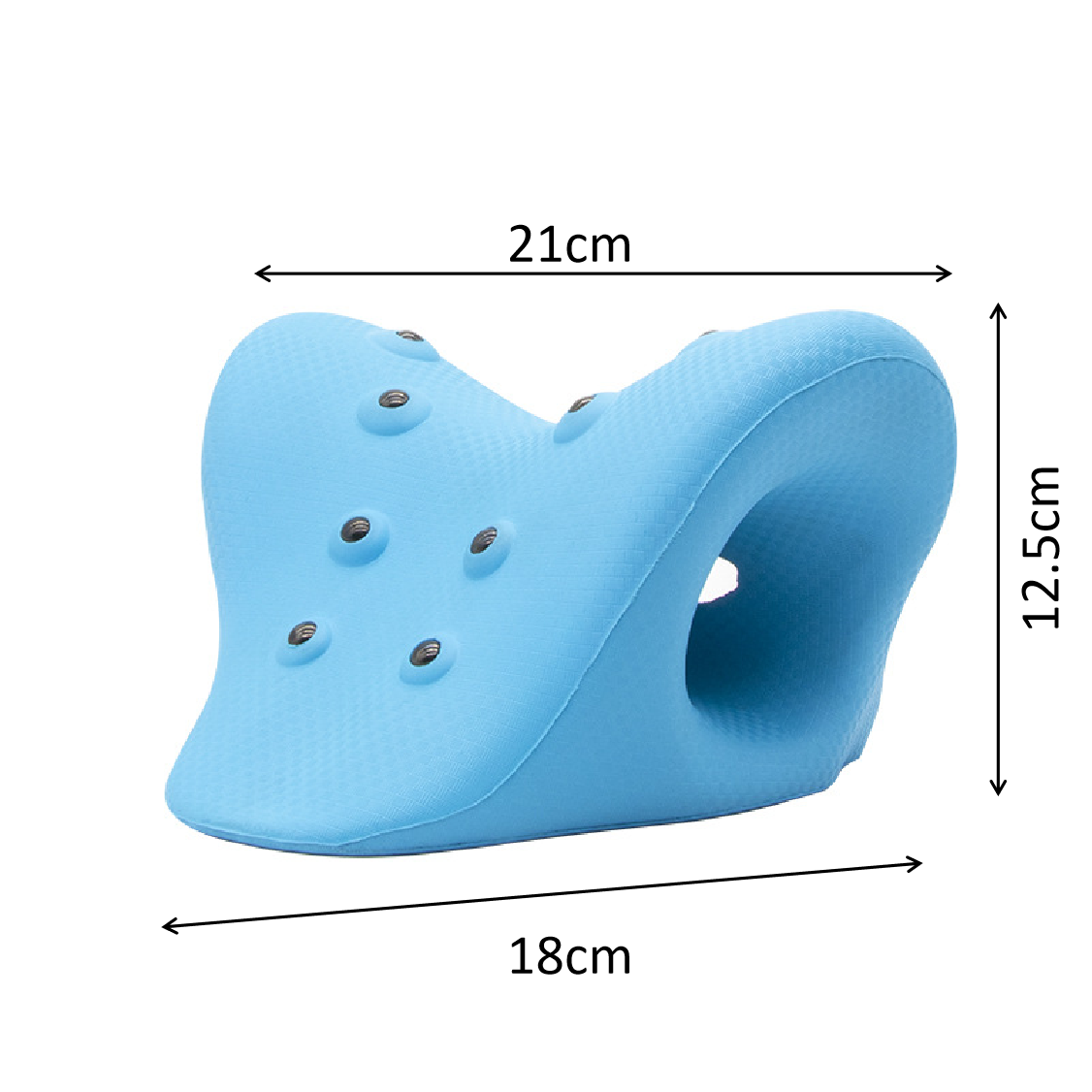 Manufacturers customize the new magnetic therapy cervical spine pillow neck support double convex point buffer design relax cervical spine massage pillow
