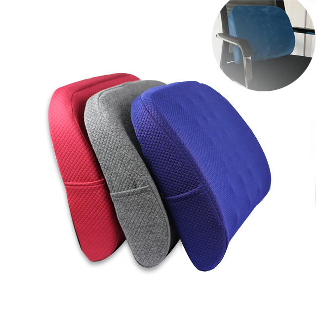 Comfortable Portable Memory Foam Office Cheap Lumbar Waist Support Cushion Backrest Pillow