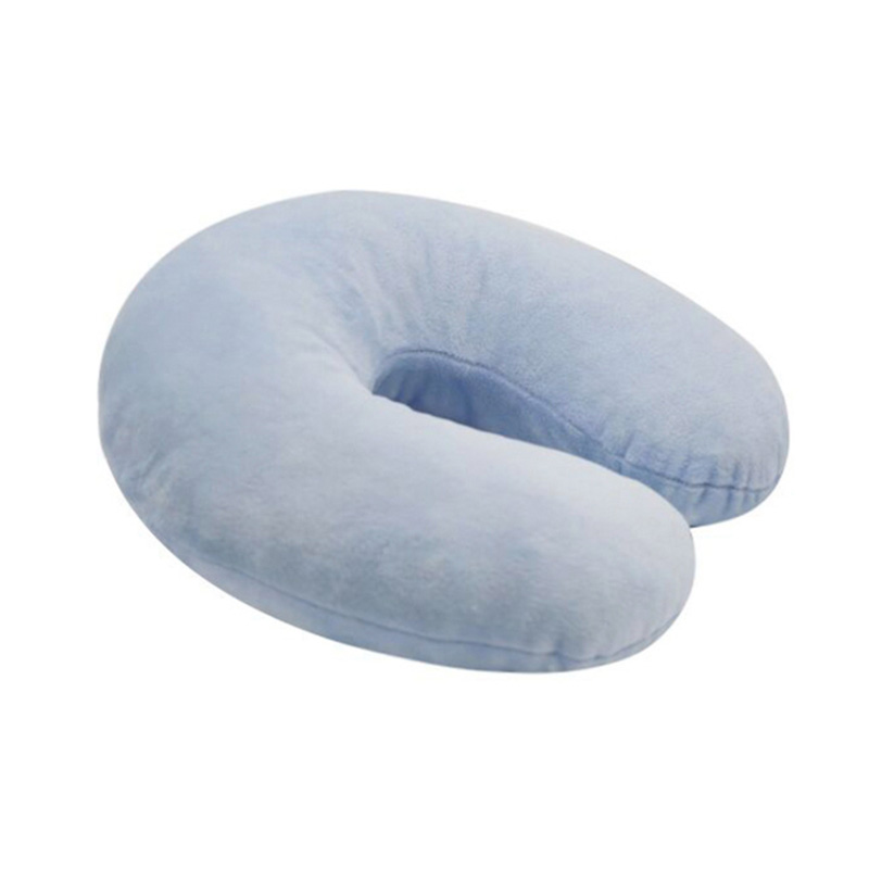 Short Plush U-shaped Travel Pillow Student Office Travel Neck Rest Pillow Customized Memory Foam Neck Support Pillow
