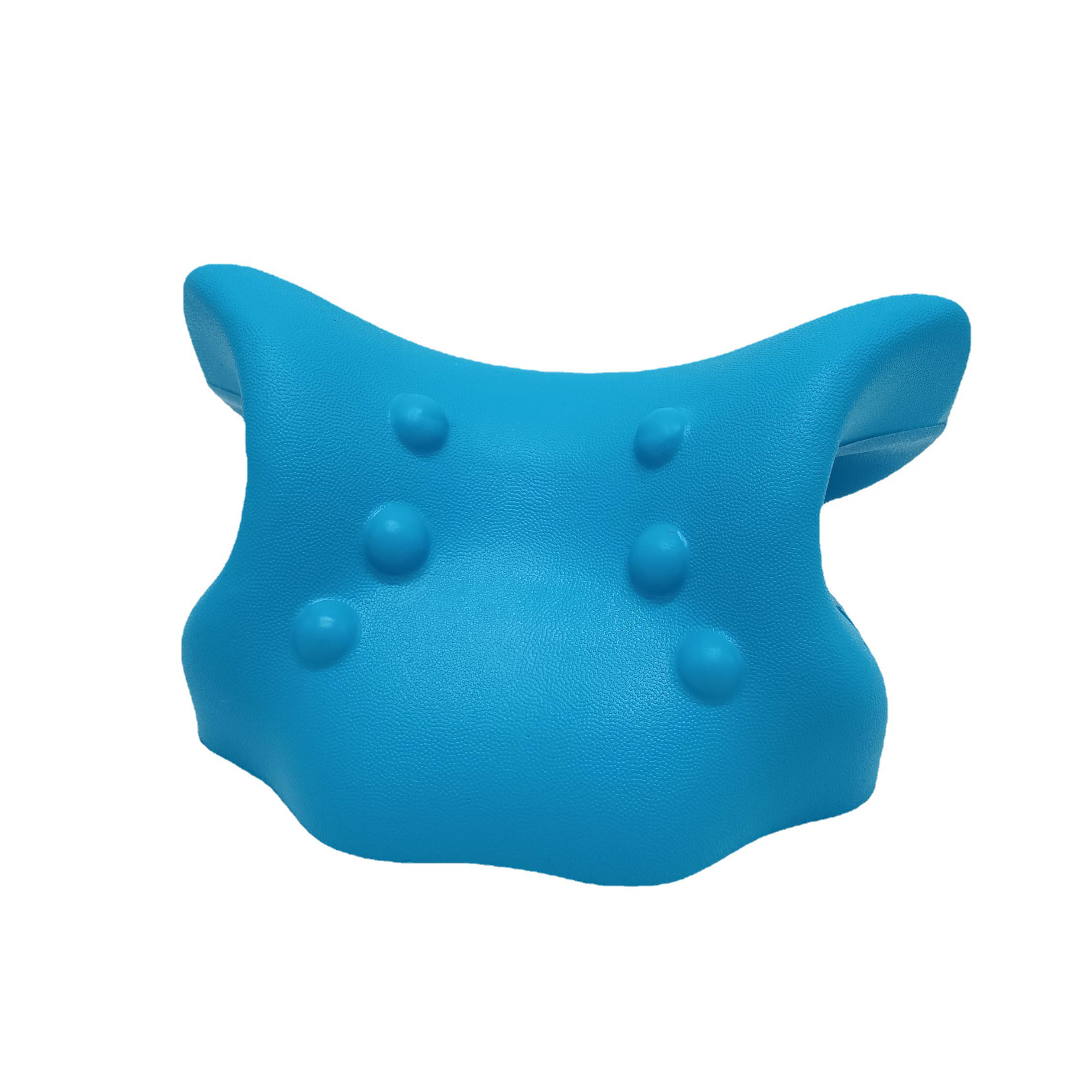 Spot supply PU polyurethane foam neck traction pillow sleep correction massage pillow cervical spine repair pillow manufacturer