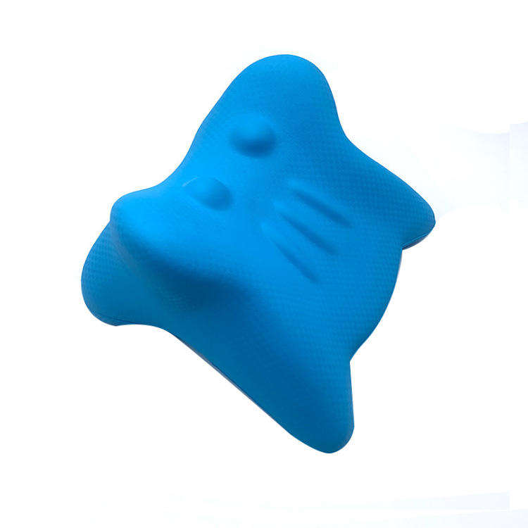 Manufacturers custom developed PU foam sponge pillow one-piece neck massage pillow self-skinned cervical traction pillow