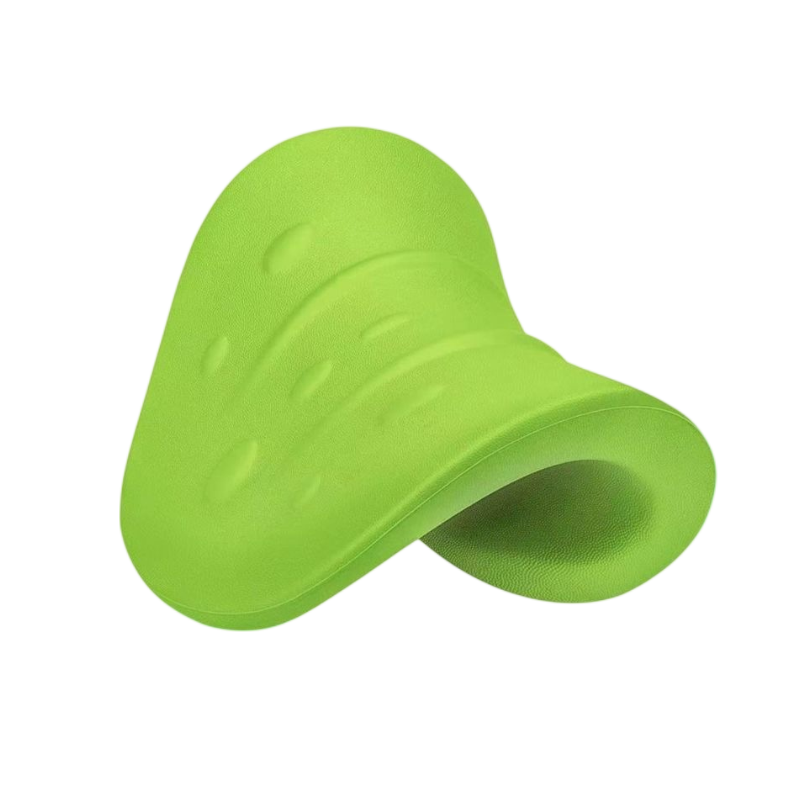 pu foam cervical traction pillow repairs cervical straightening and anti-bow elastic neck pillow to help sleep eliminate wealth package