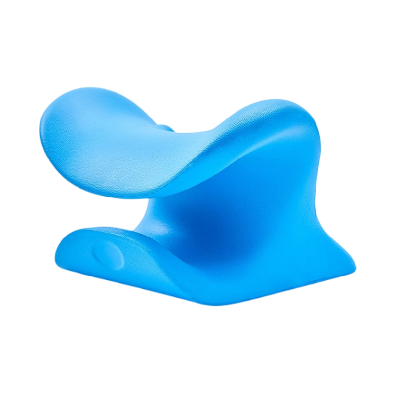 pu foaming self-skinned pillow cervical spine correction massage pillow with convex point imitation hand massage pressure pillow spot straight hair