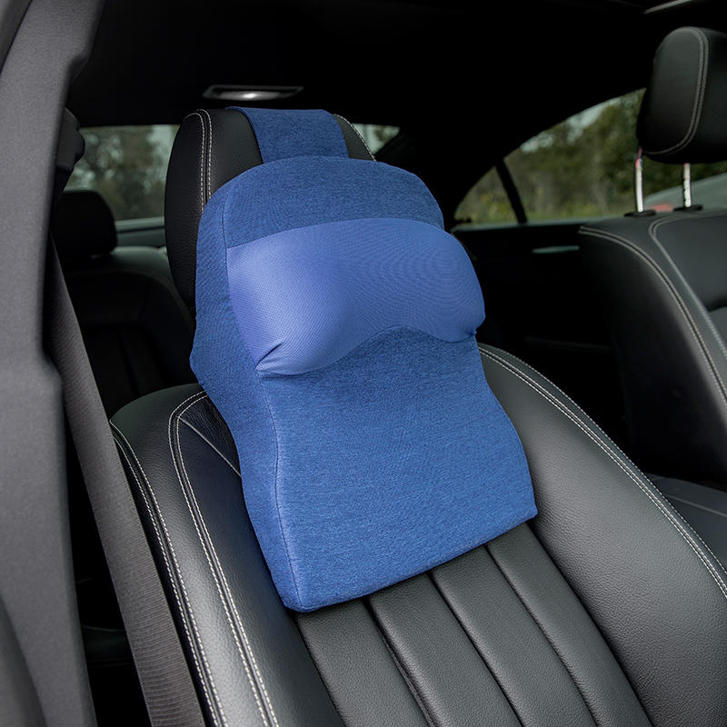 HuaJQ Good Quality Solid Color Hook And Loop Car Memory Foam Cotton Suits Neck Designs Pillow