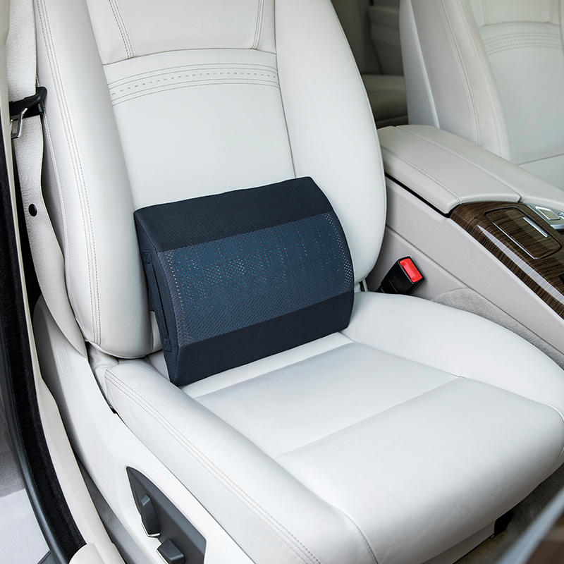 Back Support Cushion Pleasingly Simple Style Pillow with Solid Plain Polyester Car Backrest Cushion