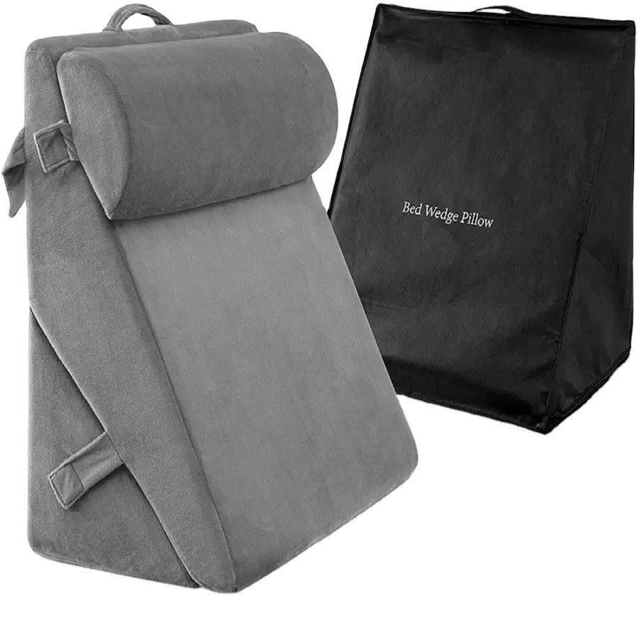 Arms Removable Cover Back Support Cushion Backrest Reading Pillow