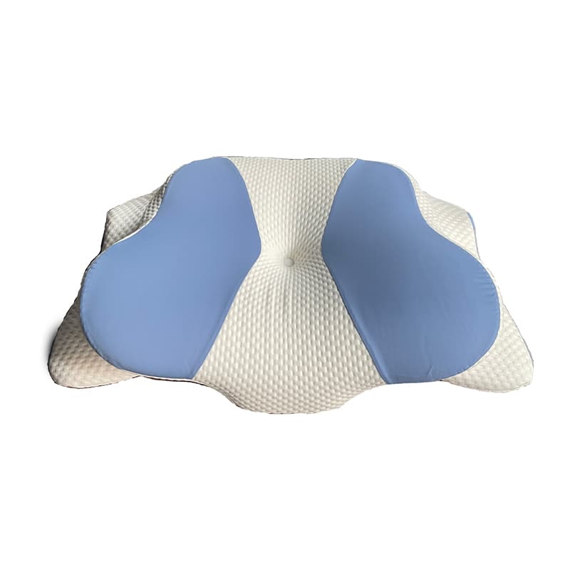 Butterfly-shaped cervical support sleep aid traction pillow, memory foam ergonomic multifunctional side sleeping pillow core